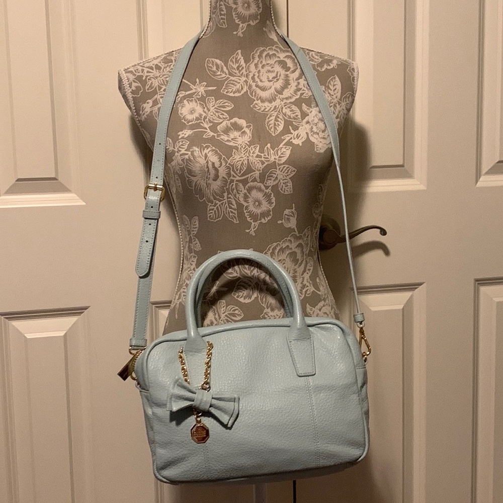 Belle Badgley Mischka Mint Leather Bag